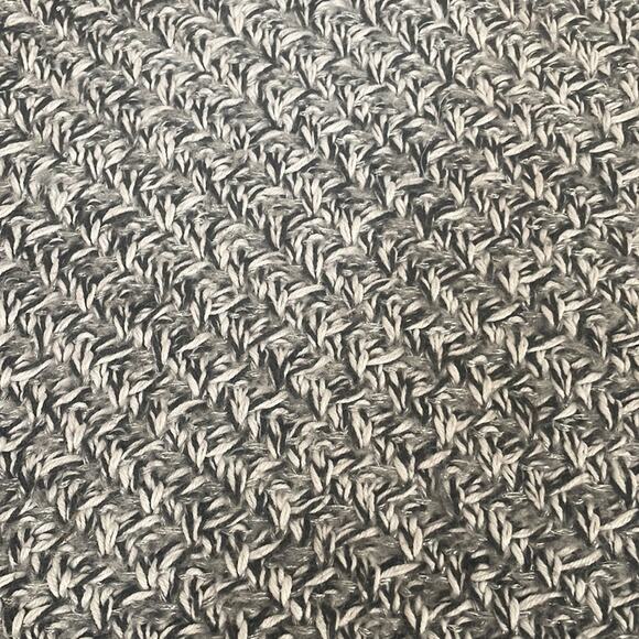 White House Black Market knit gray and white Sweater size small - Picture 3 of 7